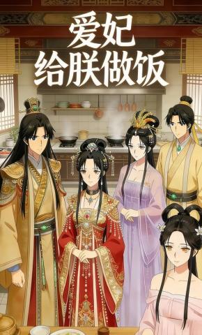 短剧《爱妃，给朕做饭》海报