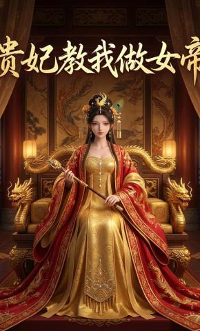 短剧《贵妃教我做女帝》海报