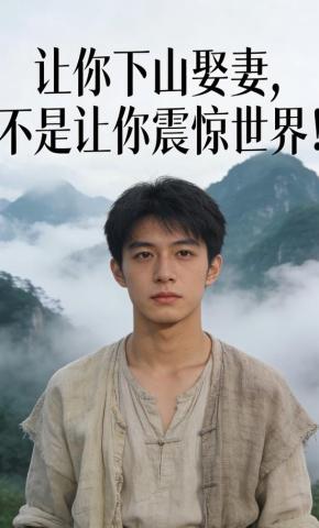 短剧《让你下山娶妻，不是让你震惊世界！》海报