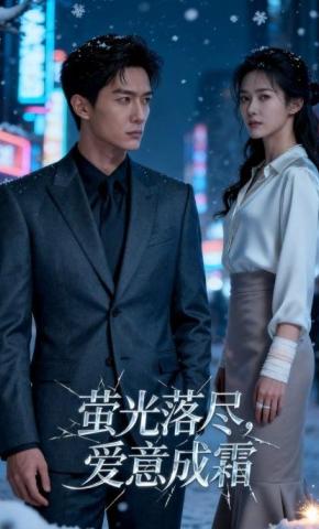 短剧《萤光落尽，爱意成霜》海报