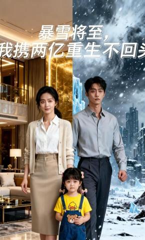 短剧《暴雪将至，我携两亿重生不回头》海报