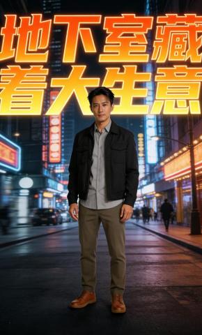 短剧《地下室藏着大生意》海报