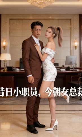 短剧《昔日小职员，今朝女总裁》海报