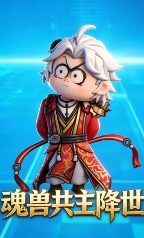 短剧《魂兽共主降世》海报