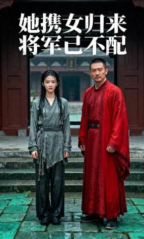 短剧《她携女归来，将军已不配》海报