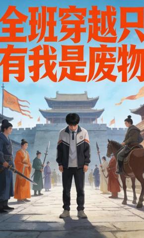 短剧《全班穿越只有我是废物》海报