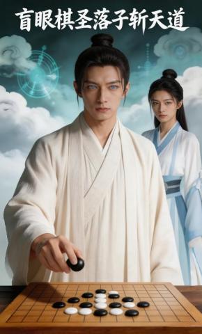 短剧《盲眼棋圣落子斩天道》海报