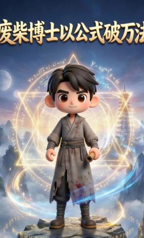 短剧《废柴博士以公式破万法》海报