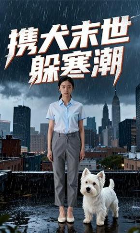 短剧《携犬末世躲寒潮》海报