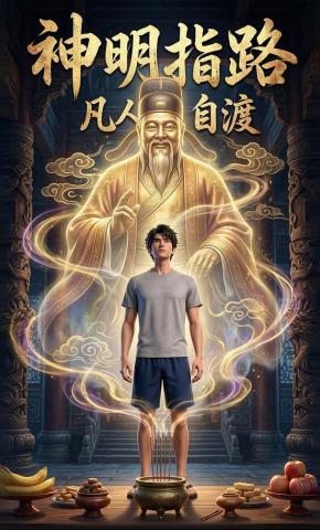 短剧《神明指路，凡人自渡》海报