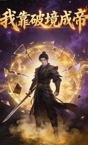 短剧《我靠破境成帝》海报