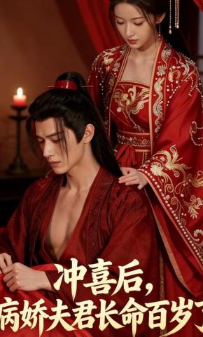 短剧《冲喜后，病娇夫君长命百岁了》海报