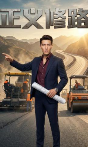 短剧《正义修路》海报