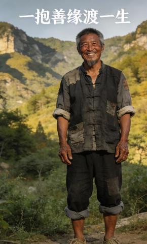 短剧《一抱善缘渡一生》海报