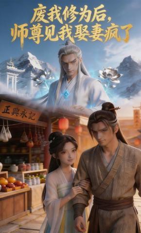 短剧《废我修为后，师尊见我娶妻疯了》海报