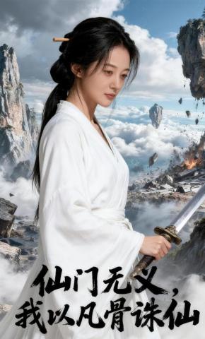 短剧《仙门无义，我以凡骨诛仙》海报