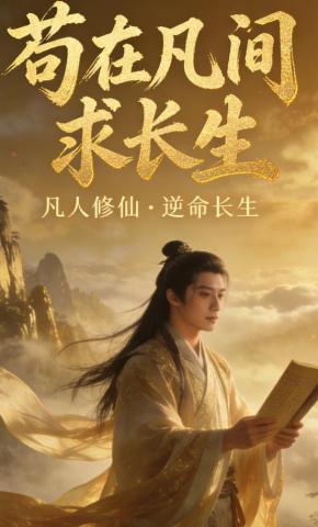 短剧《苟在凡间求长生》海报