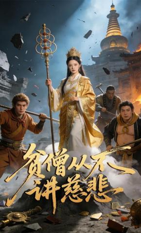 短剧《贫僧从不讲慈悲》海报