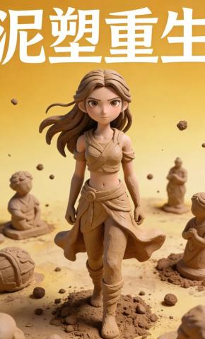 短剧《泥塑重生》海报