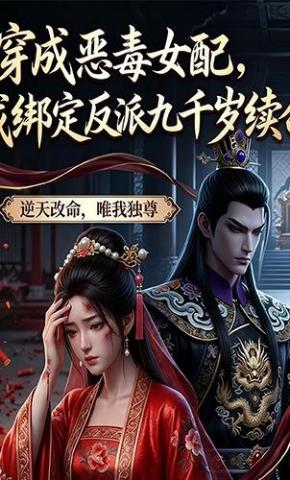 短剧《穿成恶毒女配，我绑定反派九千岁续命》海报