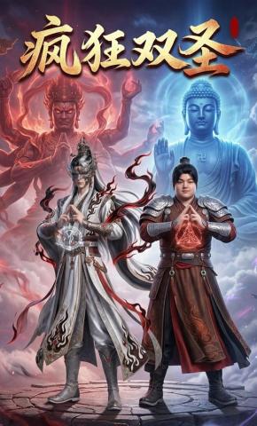 短剧《疯狂双圣》海报