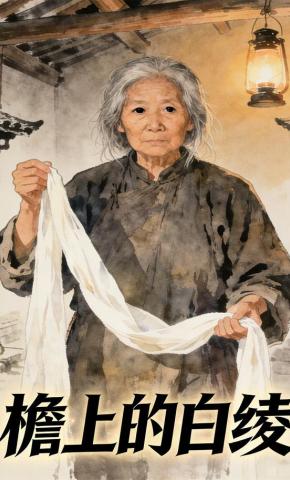 短剧《檐上的白绫》海报