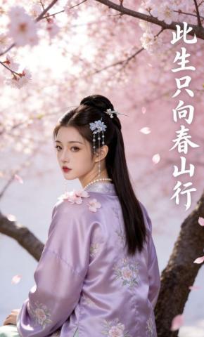 短剧《此生只向春山行》海报