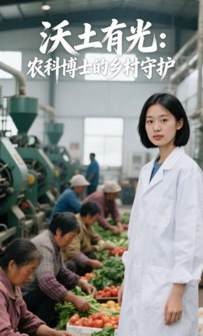 短剧《沃土有光：农科博士的乡村守护》海报