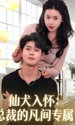 短剧《仙犬入怀，总裁的凡间专属》海报