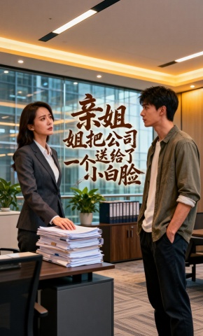 短剧《亲姐姐把公司送给了一个小白脸》海报