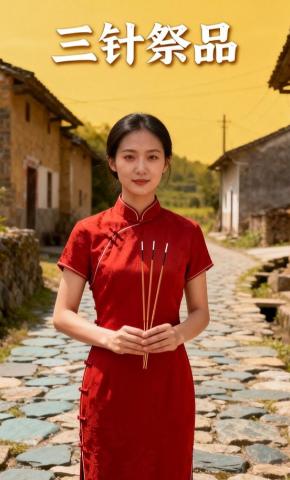 短剧《三针祭品》海报