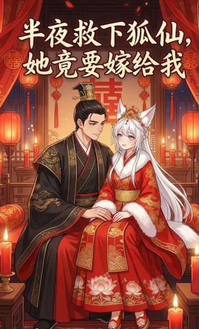 短剧《半夜救下狐仙，她竟要嫁给我》海报