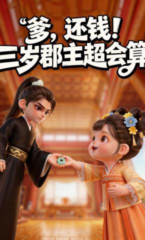 短剧《爹，还钱！三岁郡主超会算》海报