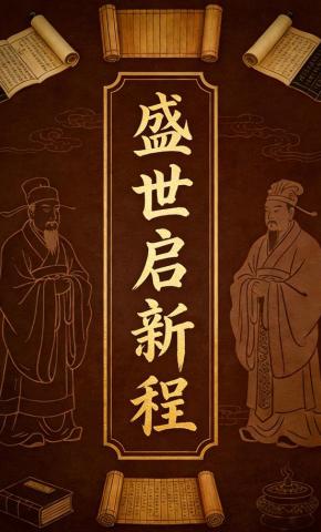 短剧《盛世启新程》海报