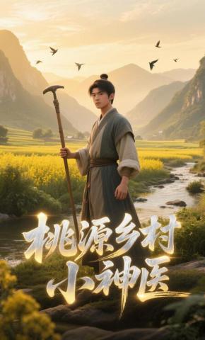 短剧《桃源乡村小神医》海报