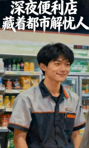 短剧《深夜便利店，藏着都市解忧人》海报