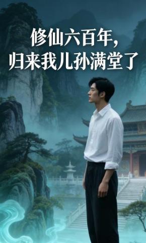 短剧《修仙六百年，归来我儿孙满堂了》海报