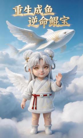 短剧《重生成鱼，逆命鲲宝》海报