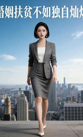 短剧《婚姻扶贫不如独自灿烂》海报