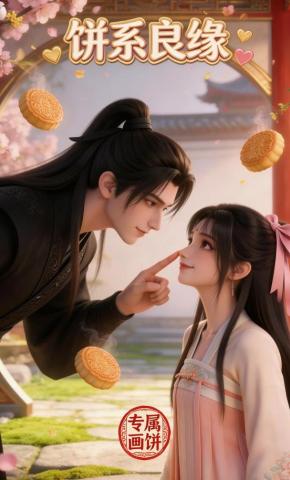 短剧《饼系良缘》海报