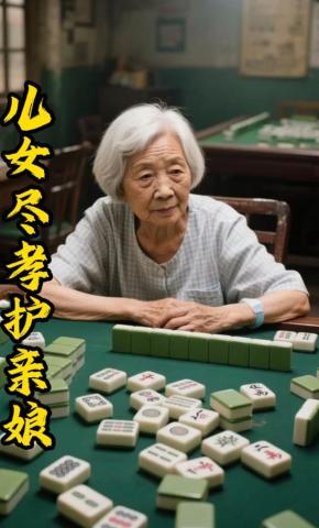 短剧《儿女尽孝护亲娘》海报