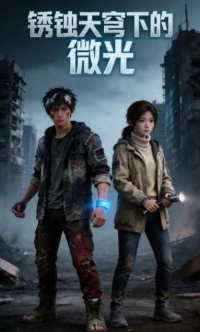 短剧《锈蚀天穹下的微光》海报