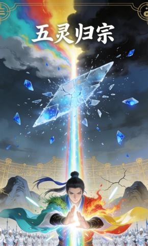 短剧《五灵归宗》海报