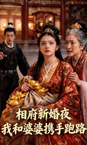 短剧《相府新婚夜，我和婆婆携手跑路》海报