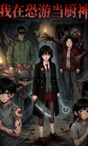 短剧《我在恐游当厨神》海报