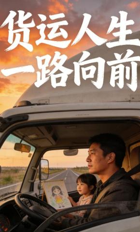 短剧《货运人生一路向前》海报