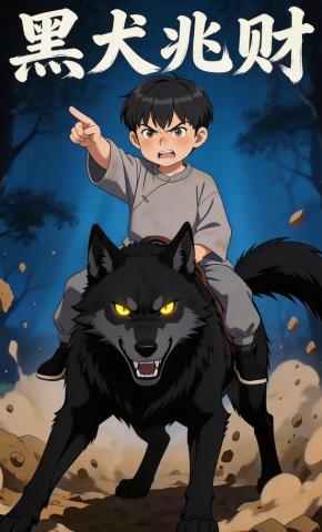 短剧《黑犬兆财》海报