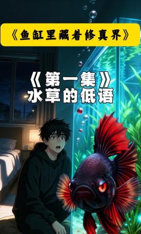 短剧《鱼缸里藏着修真界》海报