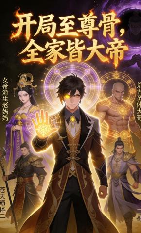 短剧《开局至尊骨，全家皆大帝》海报