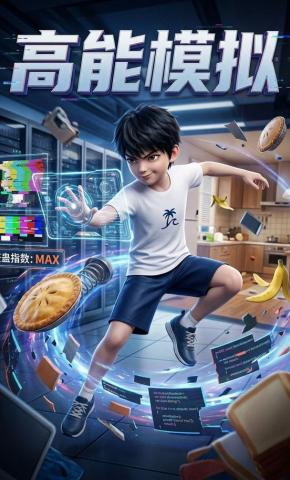 短剧《高能模拟》海报